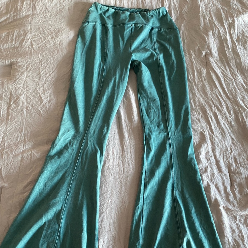 Greenwashed Flare Lounge Pants